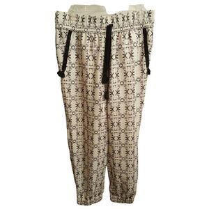 J CREW Women's Drawstring Pant Geo Print Retail $148 - Size 4‎